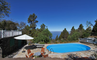 La Palma Bilder Landhaus Tijarafe Pool nach West