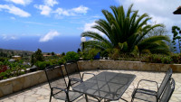 La Palma Bilder Landhaus Tijarafe Suedwestterrasse Atlantik