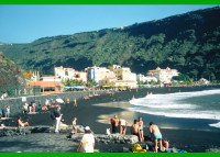 La Palma Bilder Umgebung Puerto Tazacorte Strand von West