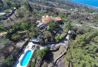 La Palma Bilder Landhaus Tijarafe Heli nach Sued